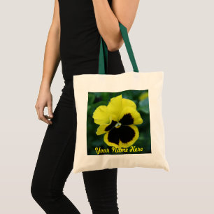 Tote Bag Fleur Jaune Personnalisée