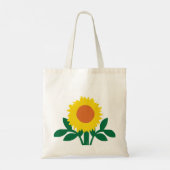 Tote Bag Fleur jaune tournesol (Dos)