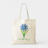 Tote Bag Fleur jour des terres World (Dos)
