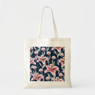 Tote Bag Fleur Lilly Rose Motif sans couture.