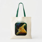 Tote Bag Fleur Lily Jaune Personnalisée (Devant)
