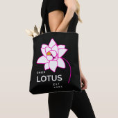 Tote Bag Fleur LOTUS (De près)