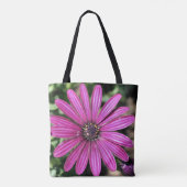 Tote Bag Fleur marguerite africaine violet simple (Dos)