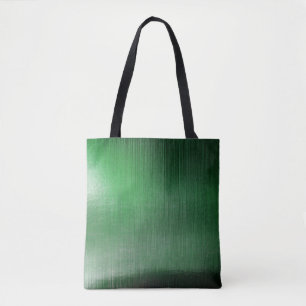 Tote Bag Fleur métallique verte