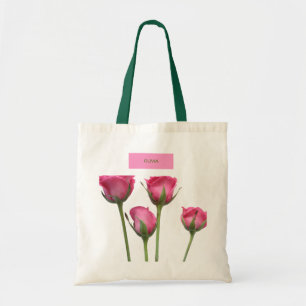 Tote Bag Fleur moderne élégante fille bleu chic tot