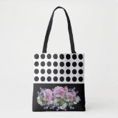 Tote Bag Fleur noire (Devant)