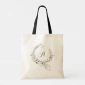 Tote Bag Fleur noire et blanche (Dos)