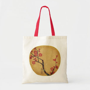 Tote Bag Fleur orientale vintage cerisier japonais