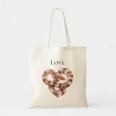 Tote Bag Fleur Ouest sauvage Serpent à mâchoire rose de l'O (Devant)