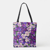Tote Bag Fleur Pansy Violet (Dos)