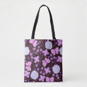 Tote Bag Fleur papillon rose (Devant)
