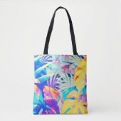 Tote Bag Fleur pastel abstrait moderne (Devant)
