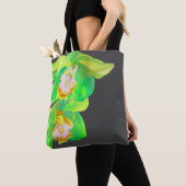 Tote Bag Fleur pop art orchidée moderne (De près)