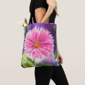 Tote Bag Fleur pourpre (De près)