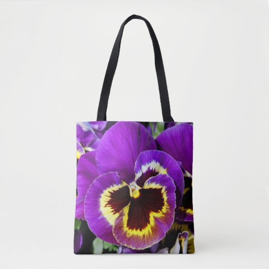 Tote Bag Fleur pourpre (Devant)