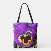 Tote Bag Fleur pourpre (Dos)