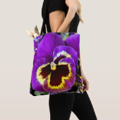 Tote Bag Fleur pourpre (De près)
