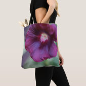 Tote Bag Fleur pourpre Fourre-tout (De près)