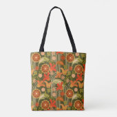 Tote Bag Fleur rétro - (Dos)