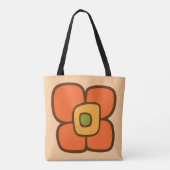 Tote Bag Fleur rétro de printemps (Dos)