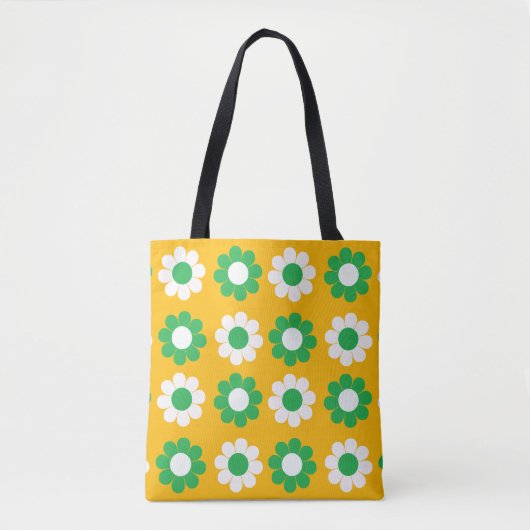 Tote Bag Fleur Rétro Puissance (Devant)