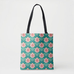 Tote Bag Fleur rétro ressort