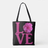 Tote Bag Fleur Rose Classique Amour (Dos)