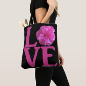 Tote Bag Fleur Rose Classique Amour (De près)