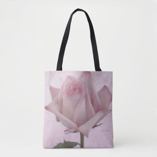 Tote Bag Fleur rose douce (Devant)