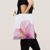 Tote Bag Fleur Rose Exotique (De près)