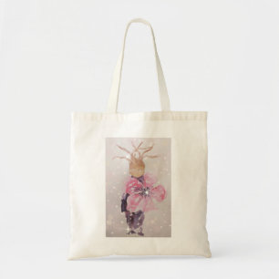 Tote Bag Fleur rose géante