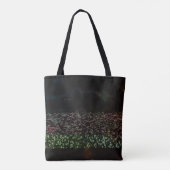 Tote Bag Fleur rose noir (Dos)