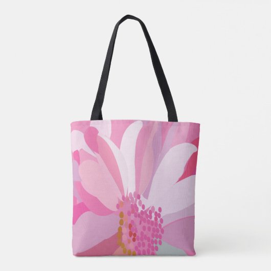 Tote Bag Fleur rose pâle (Dos)