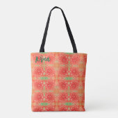 Tote Bag Fleur rose pâle (Dos)