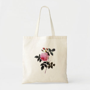 Tote Bag Fleur rose rose, Pierre Joseph Redouté