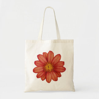 Tote Bag fleur rouge