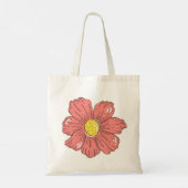 Tote Bag Fleur rouge (Dos)