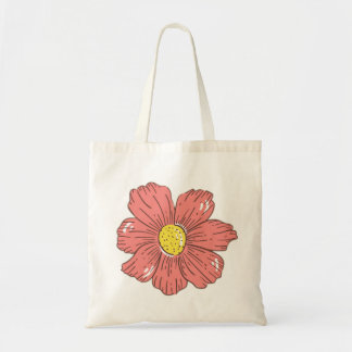 Tote Bag Fleur rouge