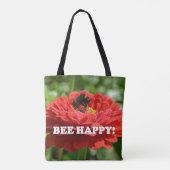 Tote Bag Fleur rouge d'Abee Happy (Dos)
