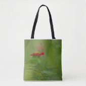 Tote Bag Fleur rouge sur le terrain (Devant)