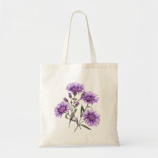Tote Bag Fleur sauvage américain New England Aster Flower F (Devant)