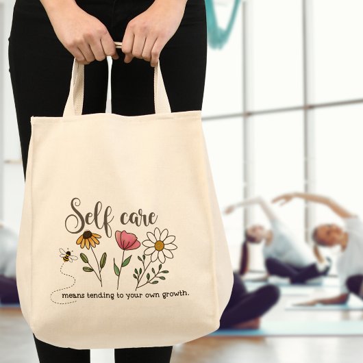 Tote Bag Fleur sauvage auto-soignant