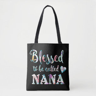Tote Bag Fleur sauvage Béni D'Être Appelé Nana