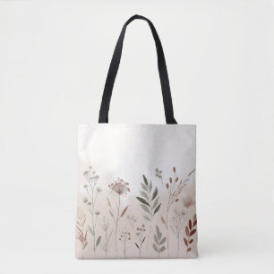 Tote Bag Fleur sauvage de Boho Jardin du désert motif flo
