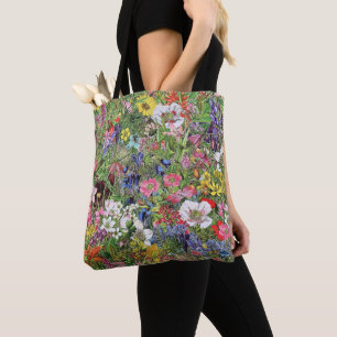Tote Bag Fleur sauvage de la nature en fleurs botaniques