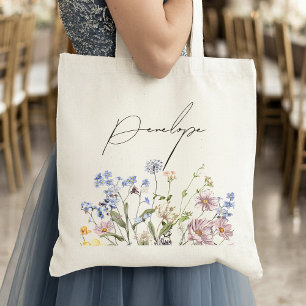 Tote Bag Fleur sauvage de printemps coloré Meadow Garden Ma