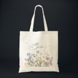 Tote Bag Fleur sauvage de printemps coloré Meadow Garden Ma<br><div class="desc">Venez profiter de la beauté de la nature lors de votre journée spéciale grâce à notre sac fourre-tout fleur sauvage d'aquarelle. Élégant, unique, et fleurissant d'amour. Utilisez les champs de texte pour personnaliser votre design avec votre propre libellé et détails. Si vous souhaitez modifier le style de police, la couleur...</div>