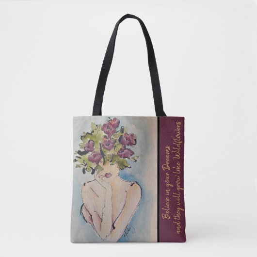 Tote Bag Fleur sauvage Dreams Fourre-tout (Devant)