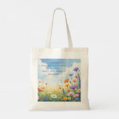 Tote Bag Fleur sauvage et devis (Dos)