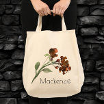 Tote Bag Fleur sauvage | Terracotta Orange Bohemian Custom<br><div class="desc">Une simple fleur sauvage d'aquarelle bohème et orange brûlée peinte à la main est élégante et sophistiquée pour apporter juste un éclat de couleur tout en maintenant une ambiance rustique minimaliste moderne. De la collection "Bohemian Fleur sauvage", ce design présente une fleur sauvage naturelle et terreuse pour une sensation "fraîchement...</div>